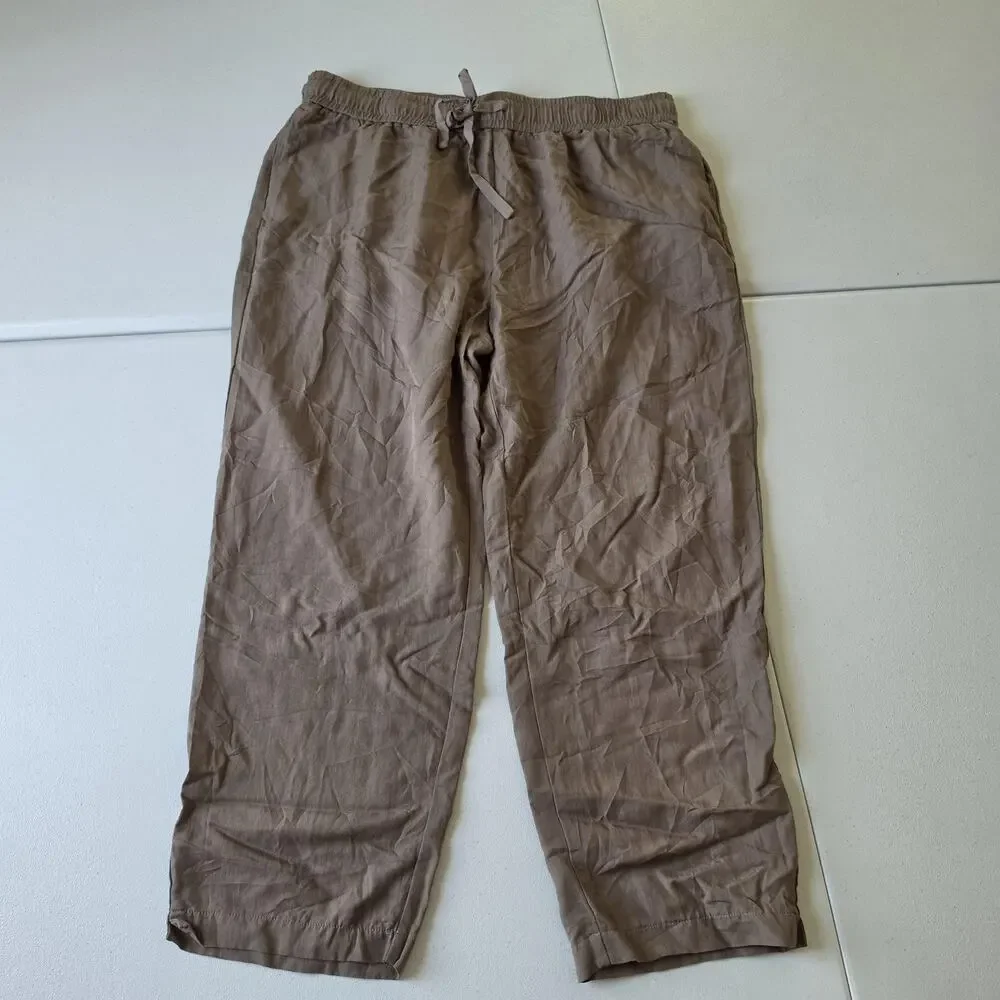 Cozy Earth Lounge Pants Mens Large Brown Sweatpants Rayon Tencel Relaxed